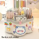 Desk Organizer, 360-Degree Rotating Multi-Functional Pen Holder, Home Office Art Supply Storage Boxs Caddy (Multicolor)