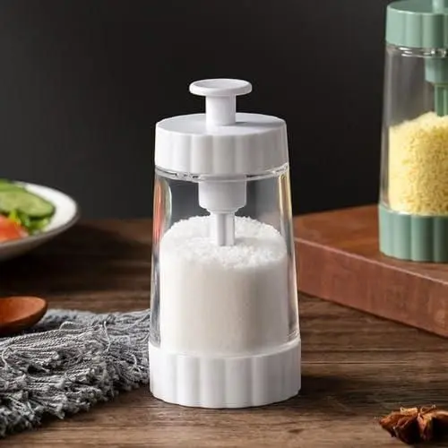 Salt and Pepper Container/Salt and Pepper Shaker Set Adjustable Pour Holes for Household, Spices Dispenser, Salt Shakers for Kitchen