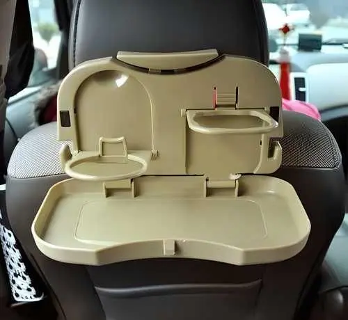 Multi Function Folding Car Back Seat Table Drink Food Cup Tablet Tray Holder Mini Dining Table Car Tray Back Side Car Storage Tray